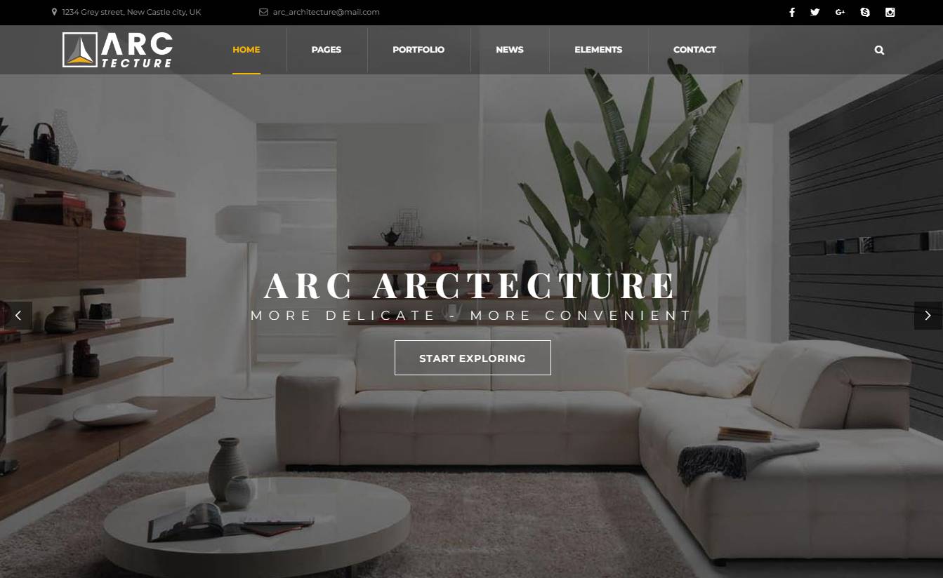 Arctecture - Interior Design WordPress Theme