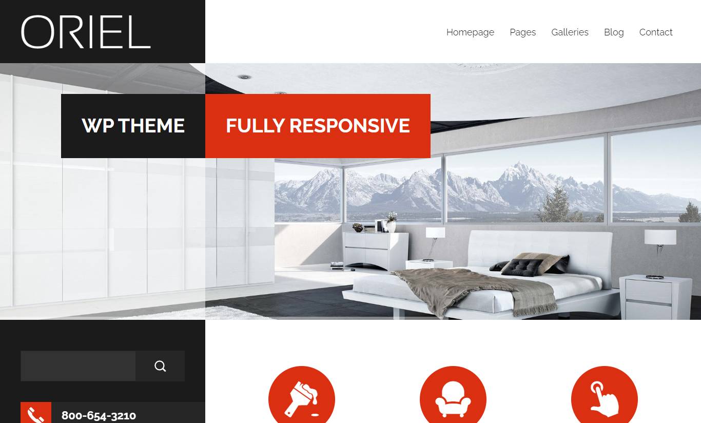 ORIEL - Responsive Interior Design WordPress Theme